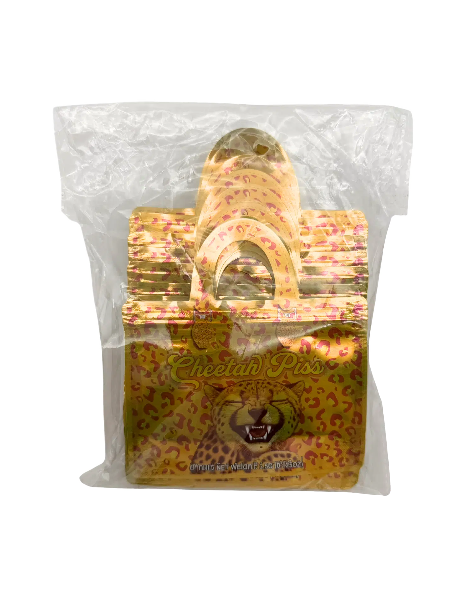 3.5g Handbag Shaped Mylar Bag (50 Count) Cheetah Piss - HBMB-35-013 - Image 3