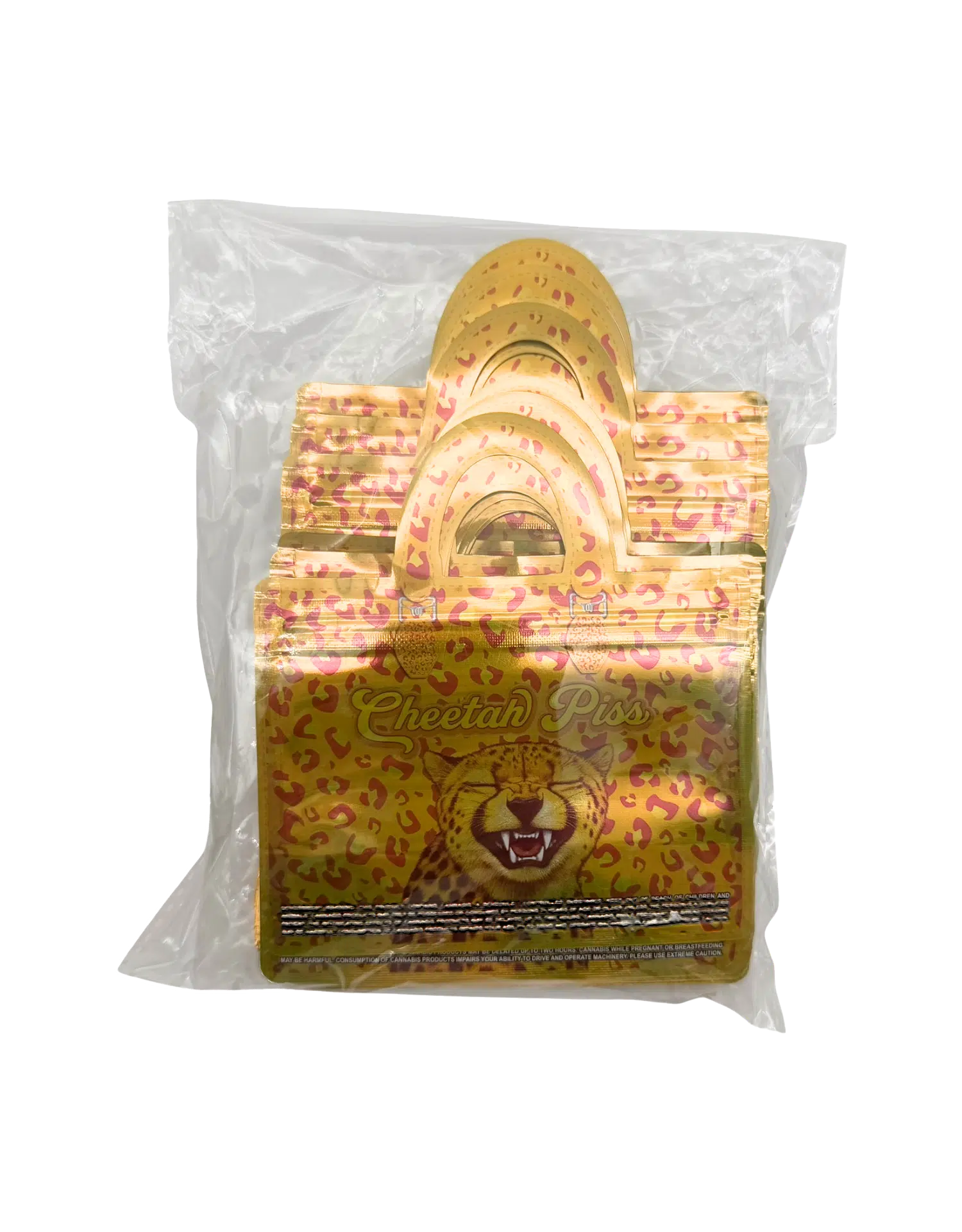 3.5g Handbag Shaped Mylar Bag (50 Count) Cheetah Piss - HBMB-35-013 - Image 4