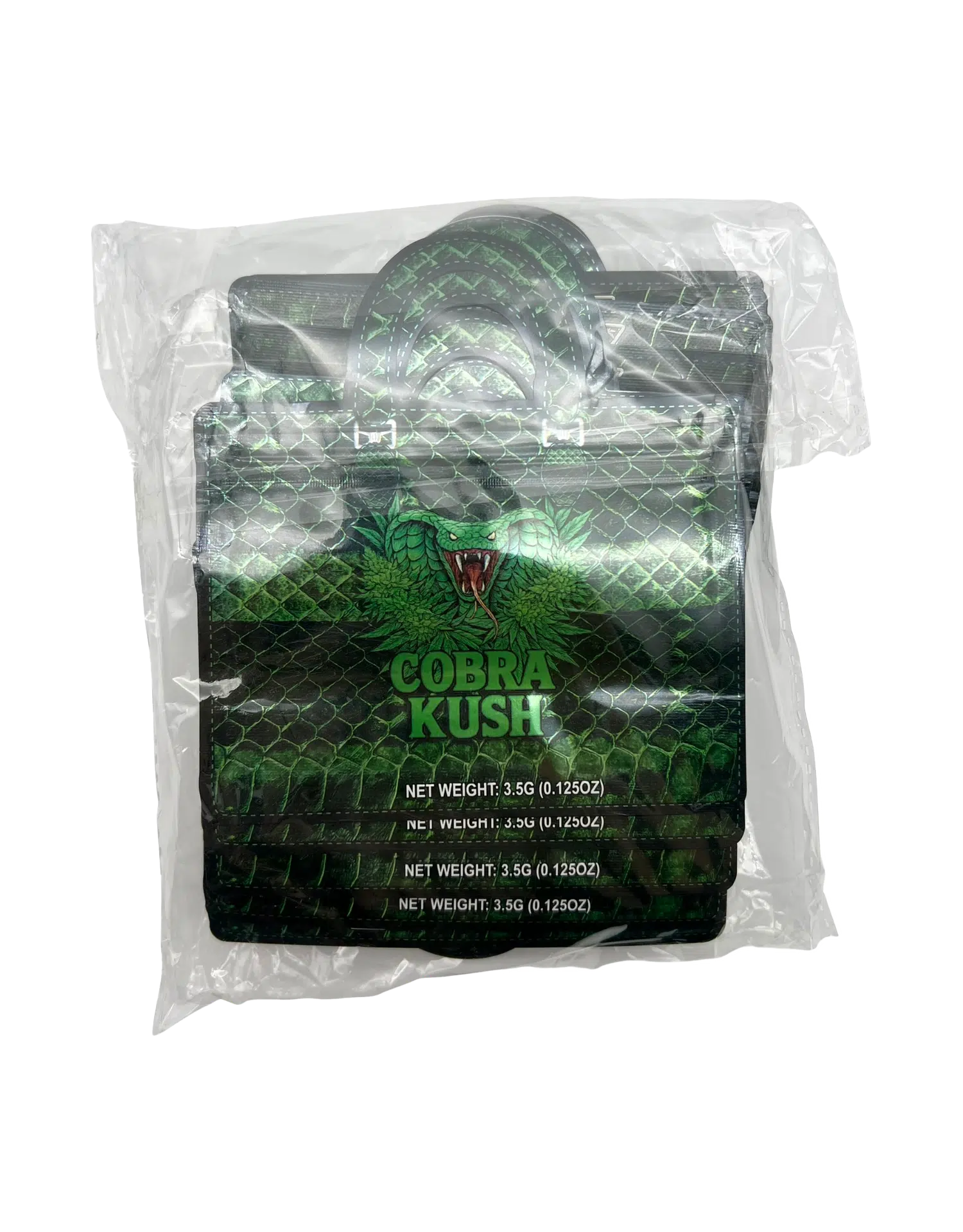 3.5g Handbag Shaped Mylar Bag (50 Count) Cobra Kush - HBMB-35-015 - Image 3
