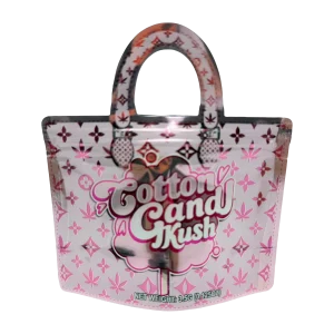 3.5g Handbag Shaped Mylar Bag (50 Count) Cotton Candy Kush - HBMB-35-016