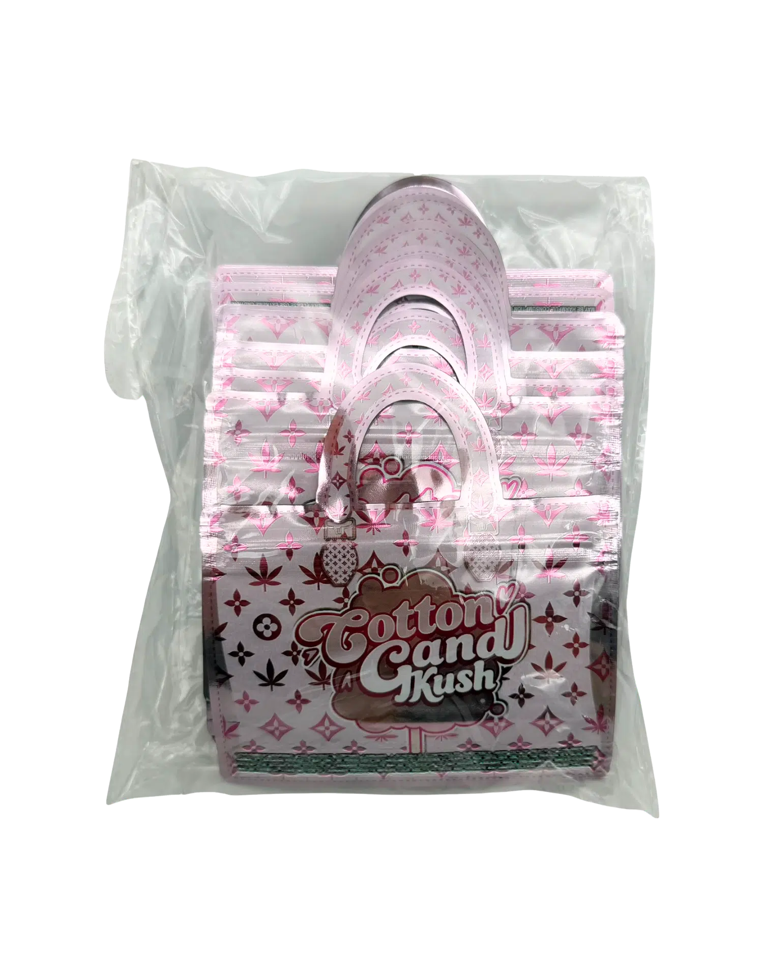 3.5g Handbag Shaped Mylar Bag (50 Count) Cotton Candy Kush - HBMB-35-016 - Image 4