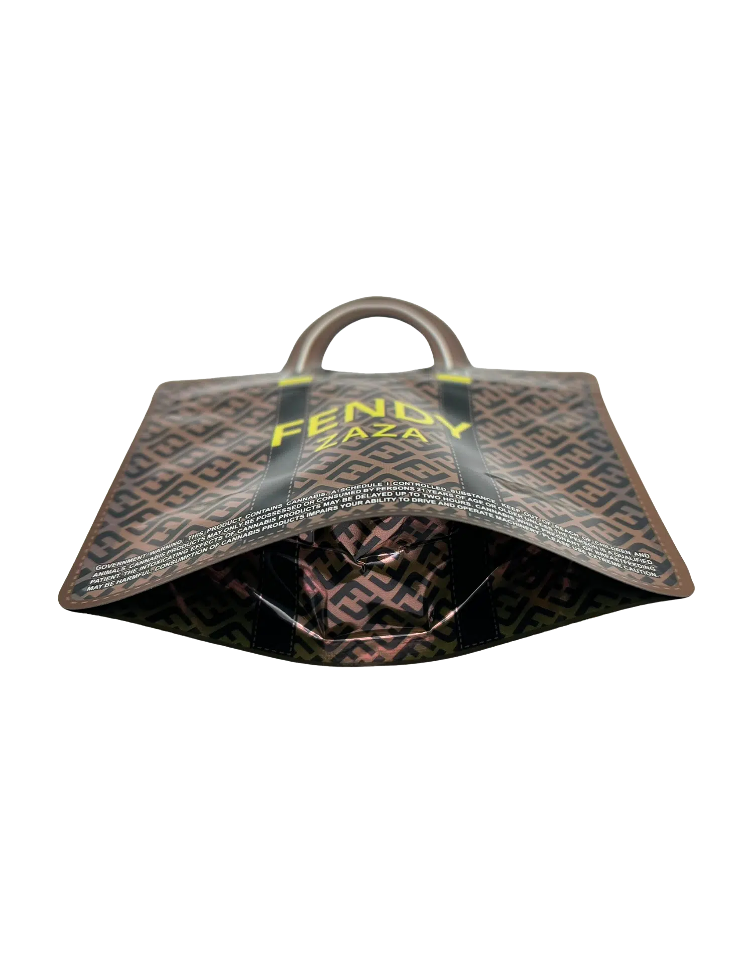 3.5g Handbag Shaped Mylar Bag (50 Count) Fendy Zaza - HBMB-35-018 - Image 5