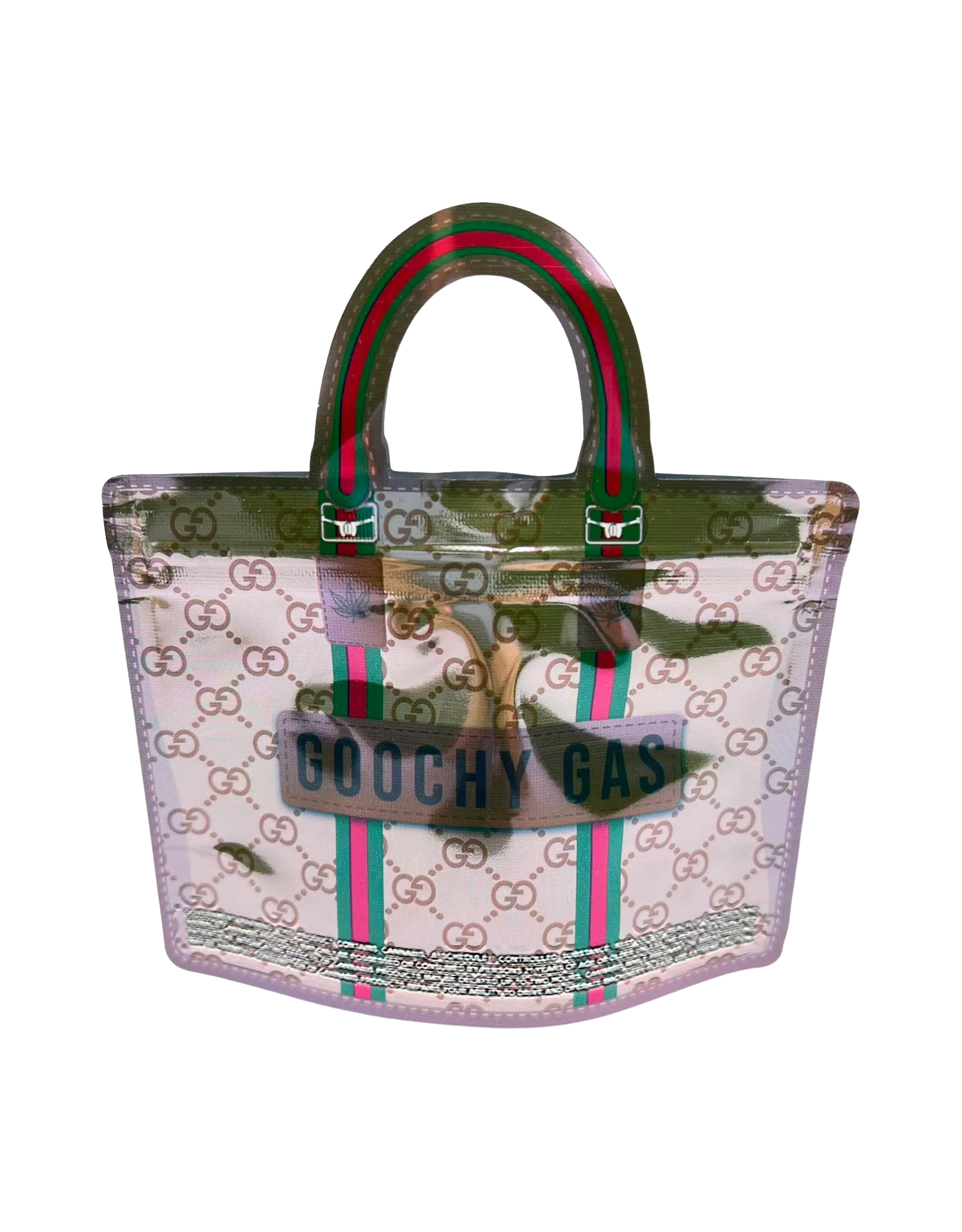 3.5g Handbag Shaped Mylar Bag (50 Count) Goochy Gas - HBMB-35-021 - Image 2