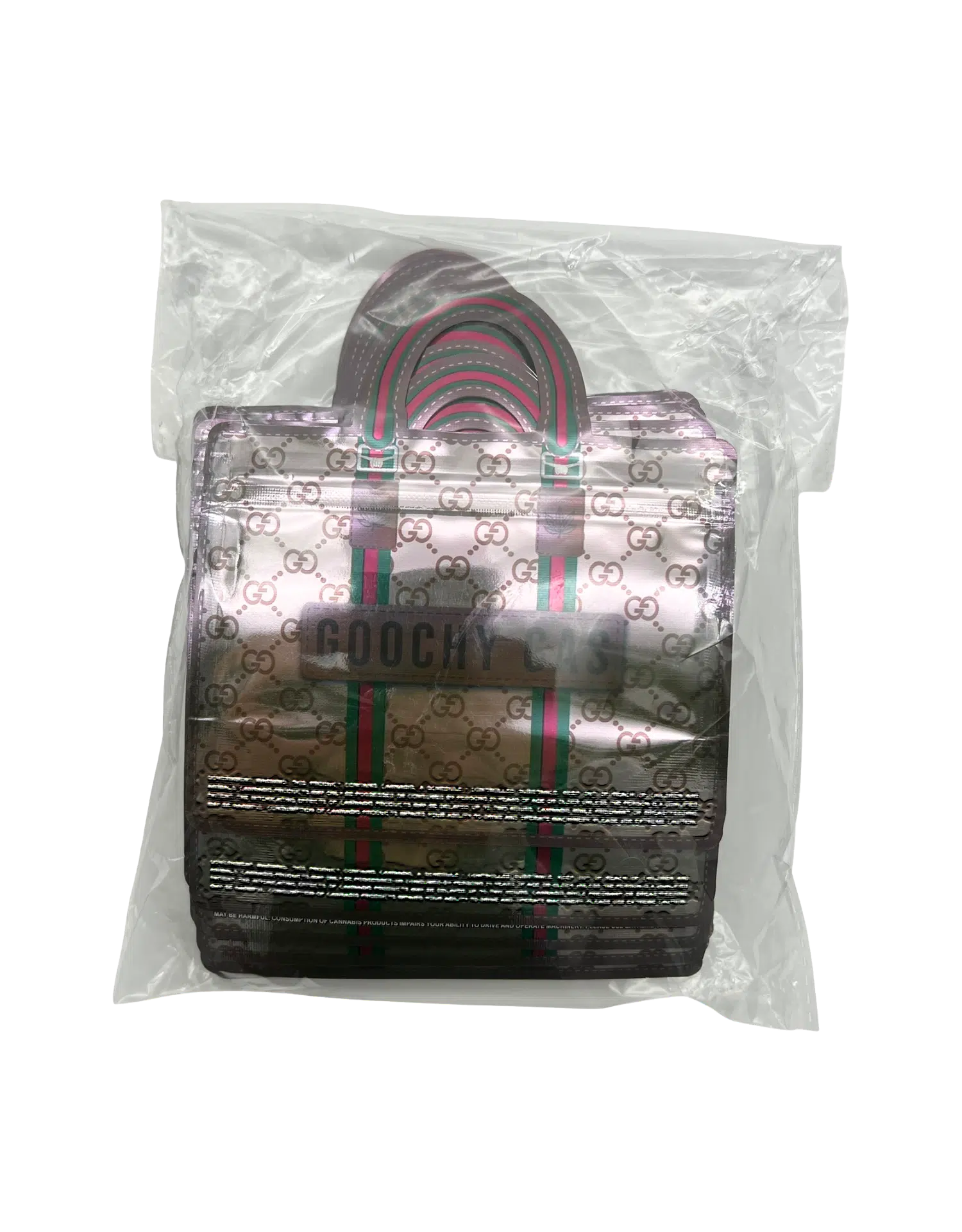 3.5g Handbag Shaped Mylar Bag (50 Count) Goochy Gas - HBMB-35-021 - Image 4