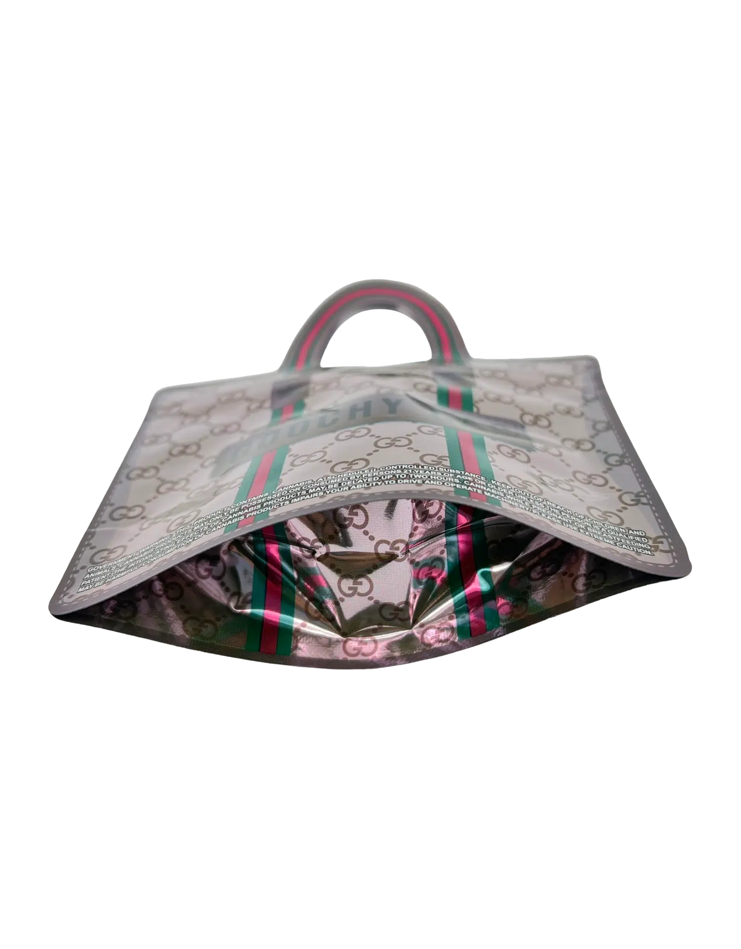 3.5g Handbag Shaped Mylar Bag (50 Count) Goochy Gas - HBMB-35-021 - Image 5
