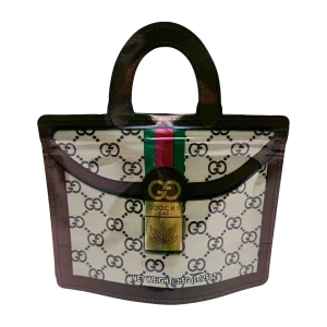 3.5g Handbag Shaped Mylar Bag (50 Count) Goochy Gas Classic - HBMB-35-023