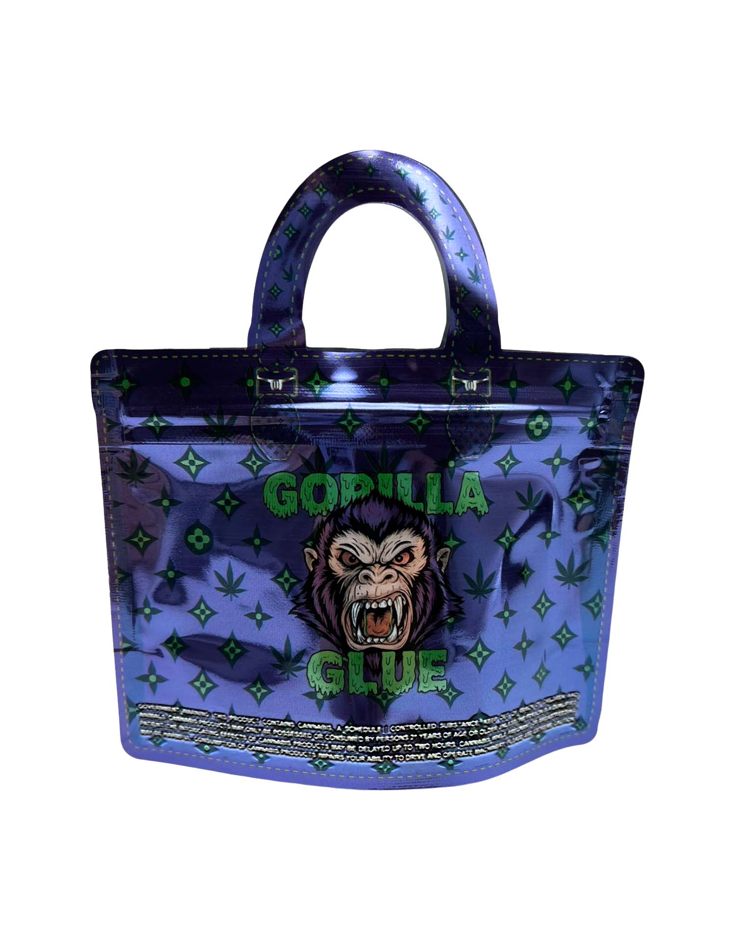 3.5g Handbag Shaped Mylar Bag (50 Count) Gorilla Glue - HBMB-35-025 - Image 2