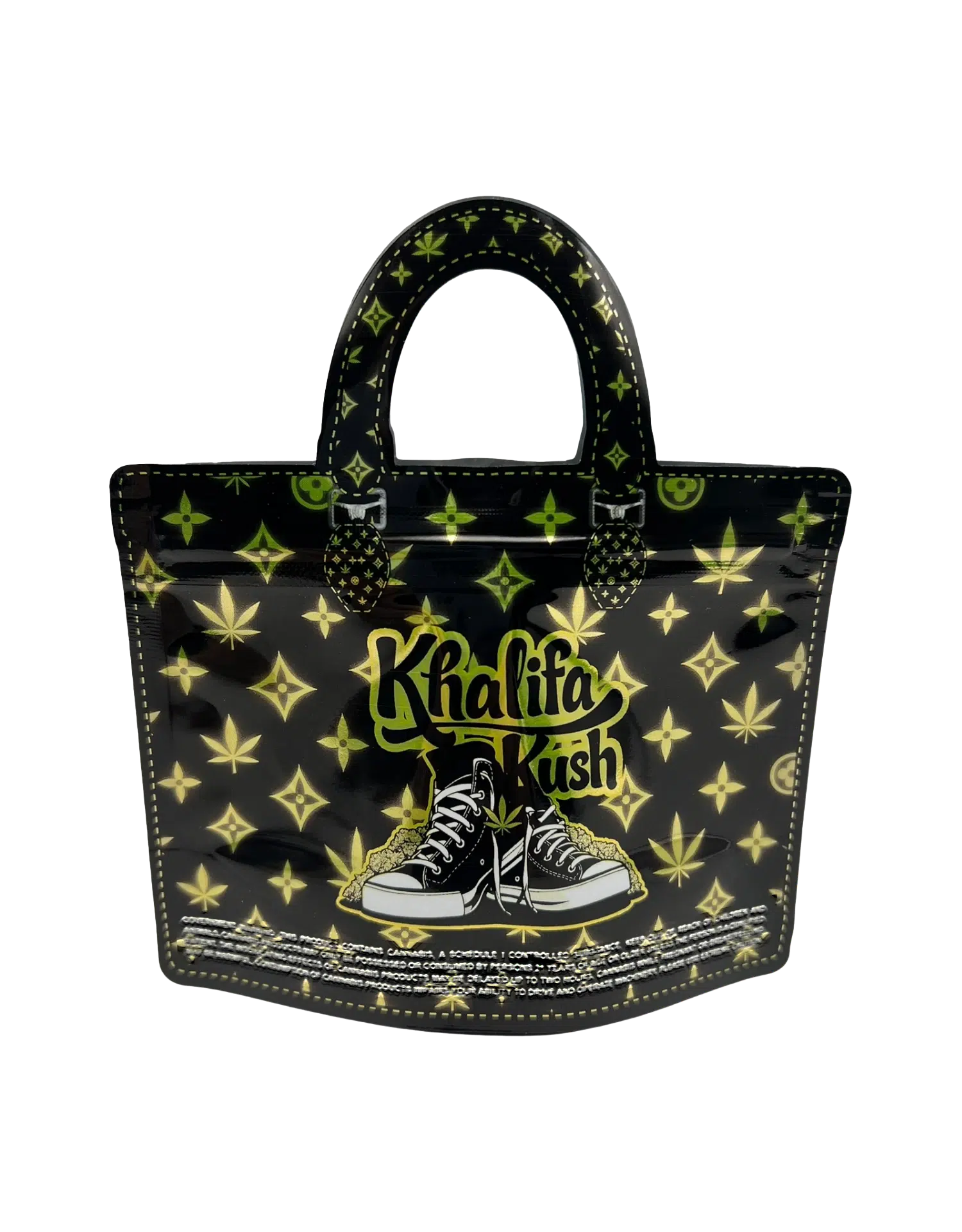 3.5g Handbag Shaped Mylar Bag (50 Count) Khalifa Kush - HBMB-35-027 - Image 2