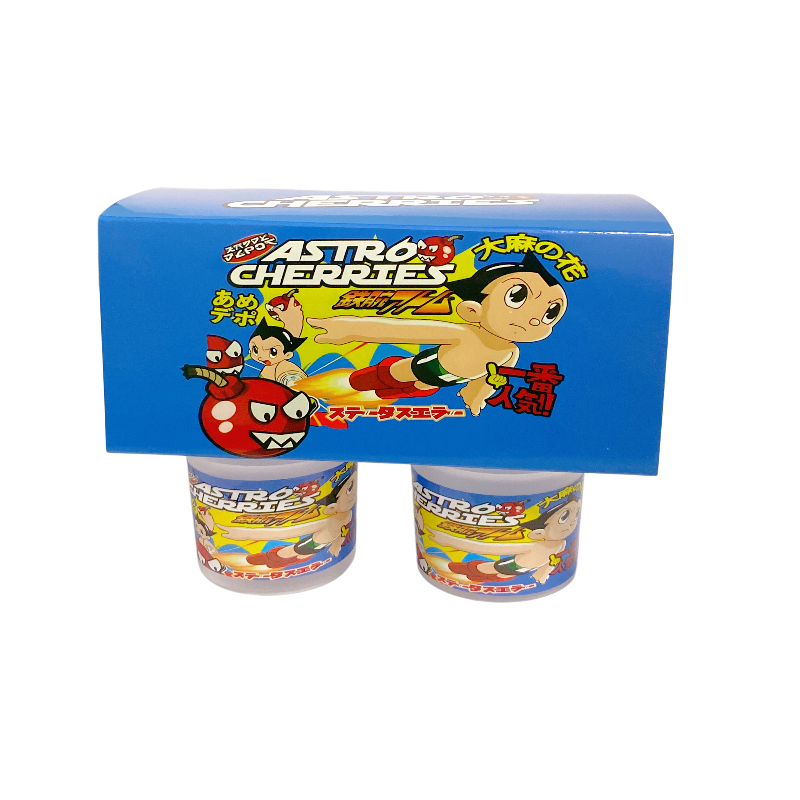 12 Pack - Ice Cream Pint Style Containers (Lids & Display Boxes) - Astro Cherries Kandy Depo ICJARBOX-003