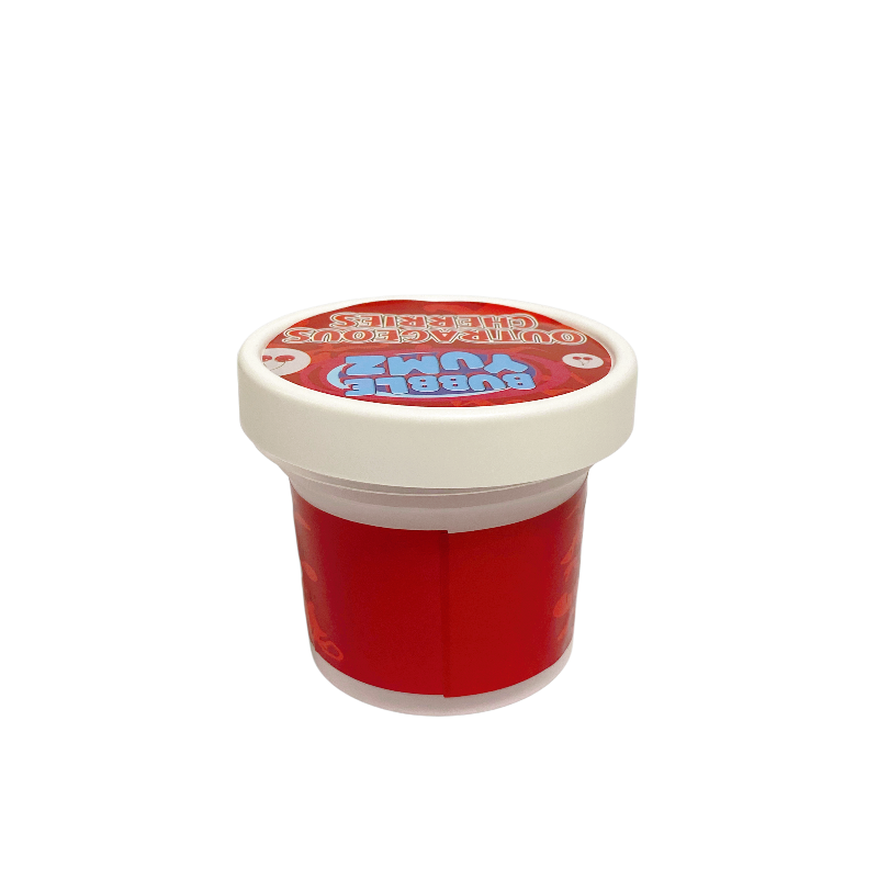 12 Pack - Ice Cream Pint Style Containers (Lids & Display Boxes) - Bubble Yumz Outrageous Cherries ICJARBOX-004 - Image 3