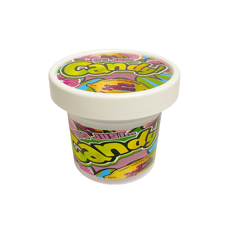12 Pack - Ice Cream Pint Style Containers (Lids & Display Boxes) - Pink Lemon CandyICJARBOX-007 - Image 2