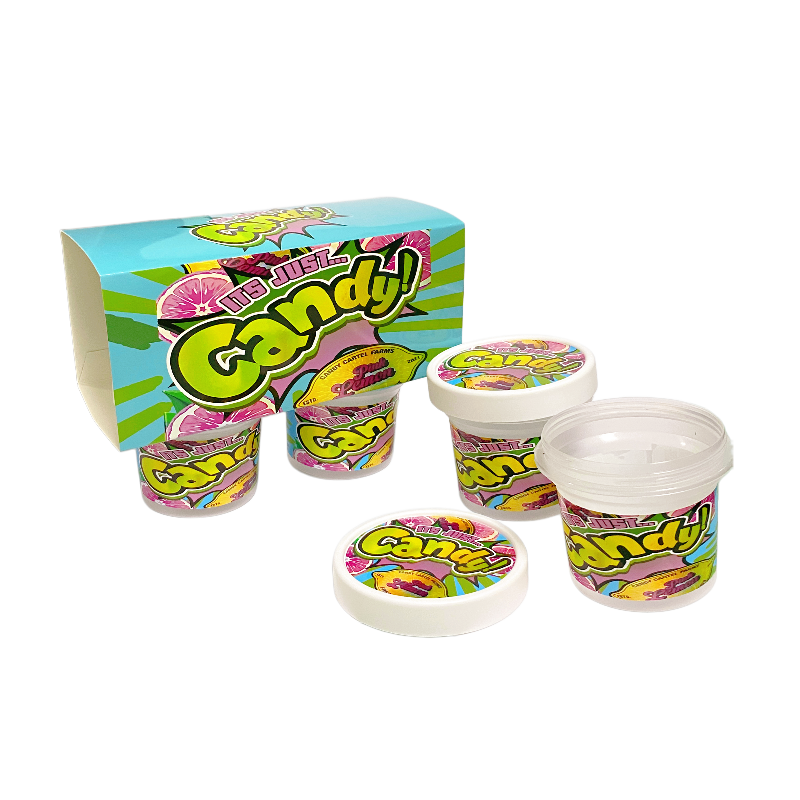 12 Pack - Ice Cream Pint Style Containers (Lids & Display Boxes) - Pink Lemon CandyICJARBOX-007 - Image 5