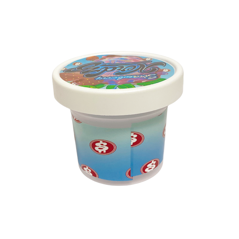 12 Pack - Ice Cream Pint Style Containers (Lids & Display Boxes) - Strawberry NerdZ ICJARBOX-008 - Image 3