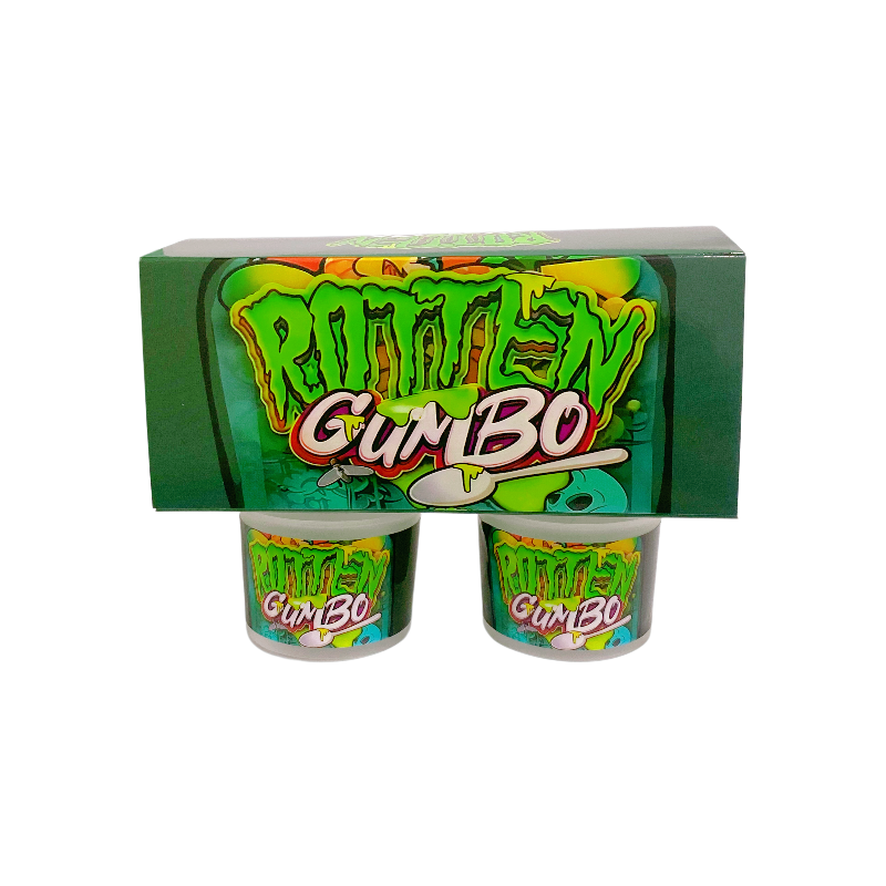 12 Pack - Ice Cream Pint Style Containers (Lids & Display Boxes) - Rotten Gumbo ICJARBOX-011