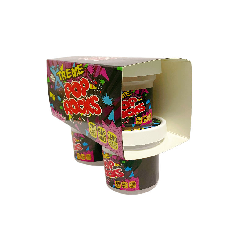 12 Pack - Ice Cream Pint Style Containers (Lids & Display Boxes) - Pop Rocks ICJARBOX-017 - Image 4
