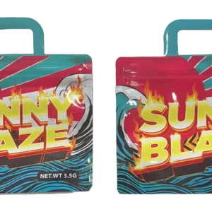 3.5g Handle Shaped Mylar Bag (50 Count) Sunny Blaze JHMB-35-001