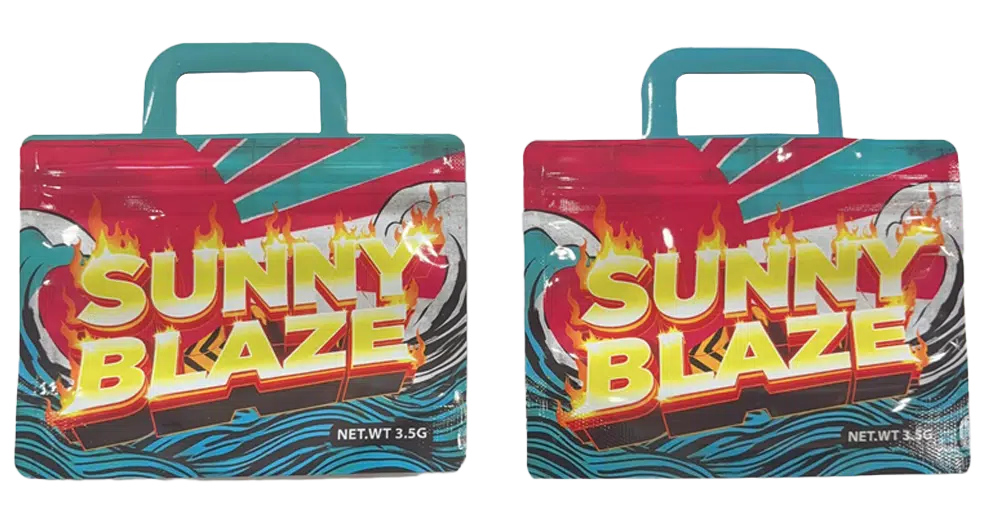 3.5g Handle Shaped Mylar Bag (50 Count) Sunny Blaze JHMB-35-001
