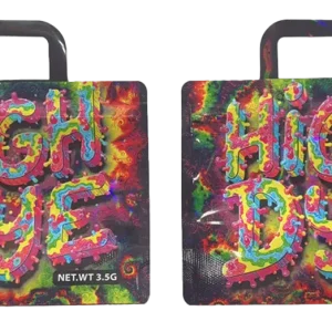 3.5g Handle Shaped Mylar Bag (50 Count) High Dye JHMB-35-006