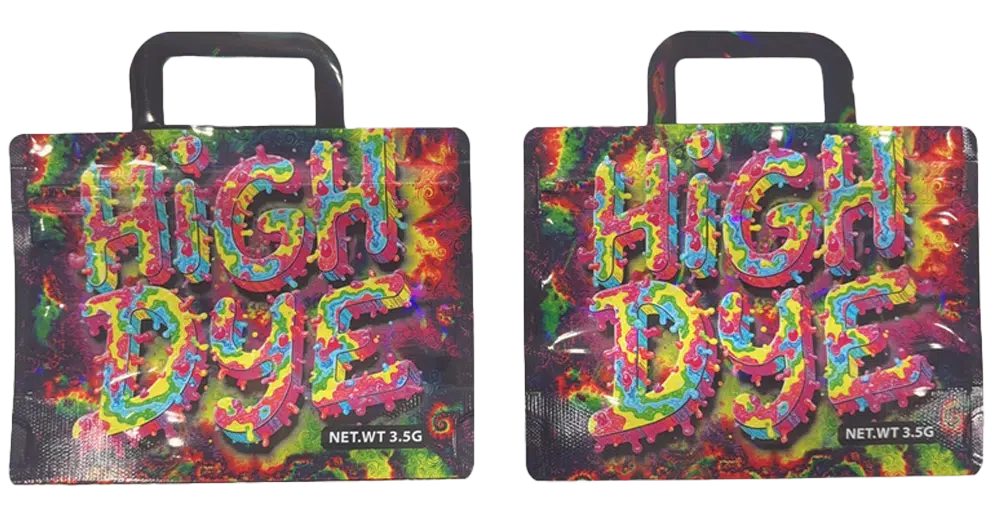 3.5g Handle Shaped Mylar Bag (50 Count) High Dye JHMB-35-006