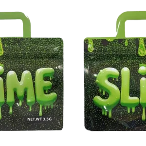 3.5g Handle Shaped Mylar Bag (50 Count) Slime JHMB-35-008