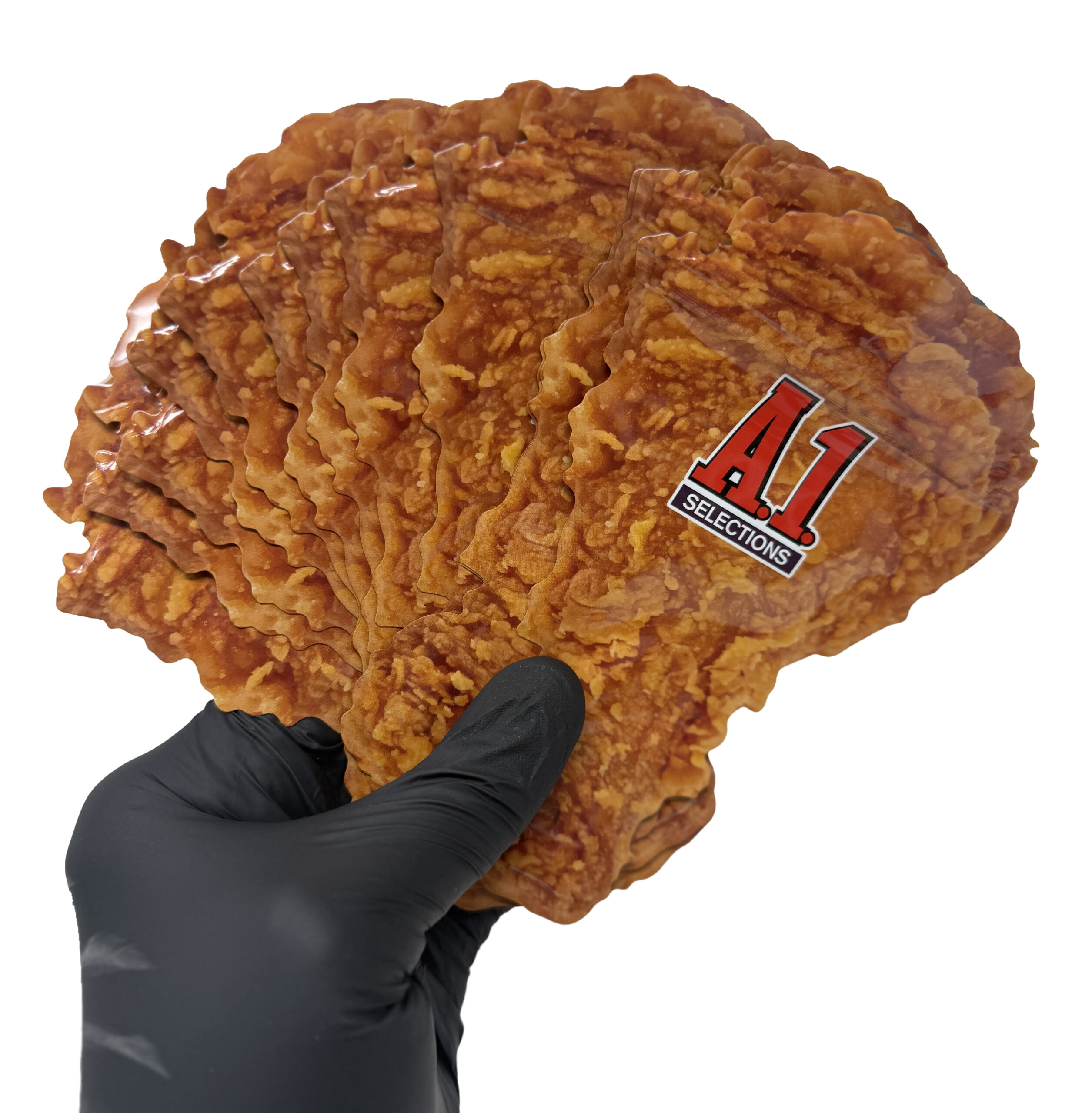 12 Pack - 3.5g Chicken Bucket Mylar Bags & Buckets Set – Novelty Fried Chicken Style Packaging Kit - Image 4