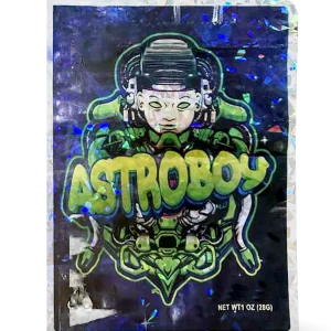28 Gram Mylar Bag – Premium Smell-Proof Flower Packaging - Astroboy (50 Count) MB-28-004