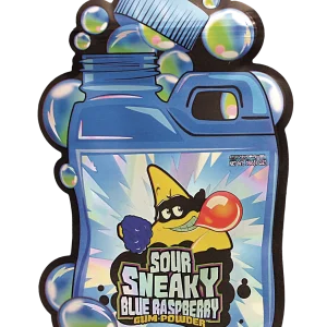 28 Gram Mylar Bag – Premium Smell-Proof Flower Packaging - Sour Sneaky Blue Raspberry (50 Count) MB-28-037