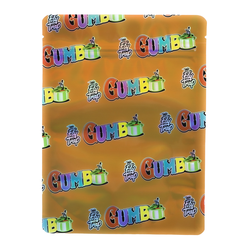 28 Gram Mylar Bag – Premium Smell-Proof Flower Packaging - Gumbo (50 Count) MB-28G-043 - Image 2
