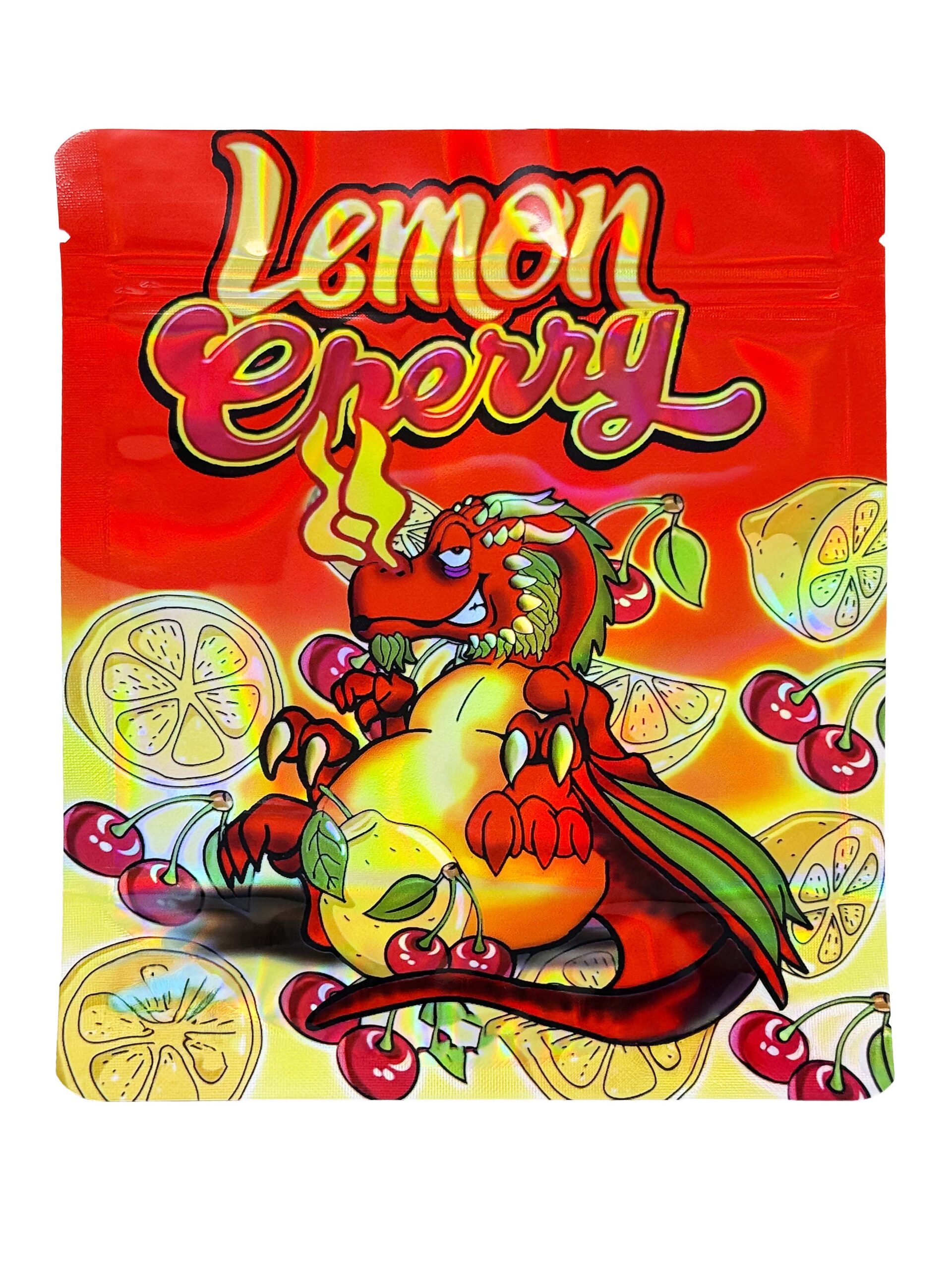 28 Gram Mylar Bag – Premium Smell-Proof Flower Packaging - Lemon Cherry (50 Count) MB-28G-051