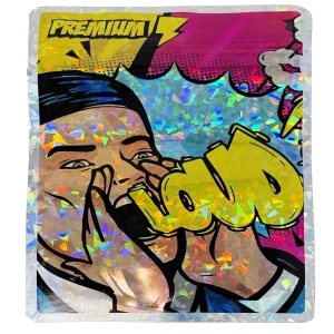 28 Gram Mylar Bag – Premium Smell-Proof Flower Packaging - Premium Cannabis (50 Count) MB-28G-055
