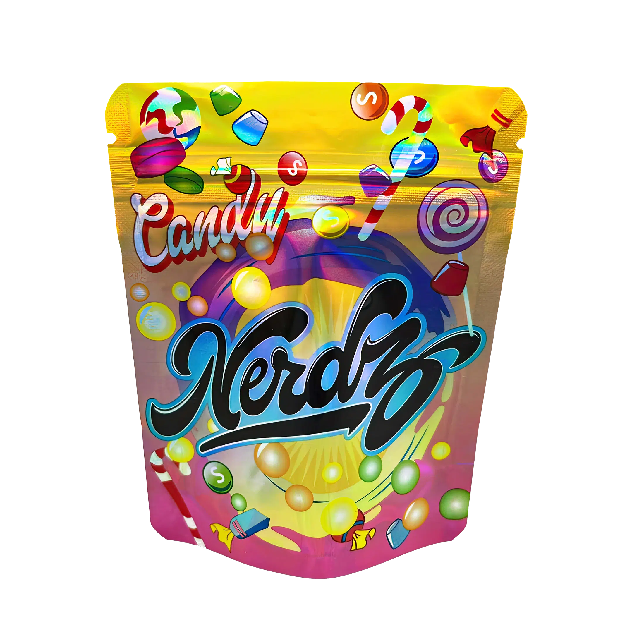 3.5 Gram Mylar Bag – Premium Smell-Proof Packaging - Candy Nerdz (50 Count) MB-35G-002