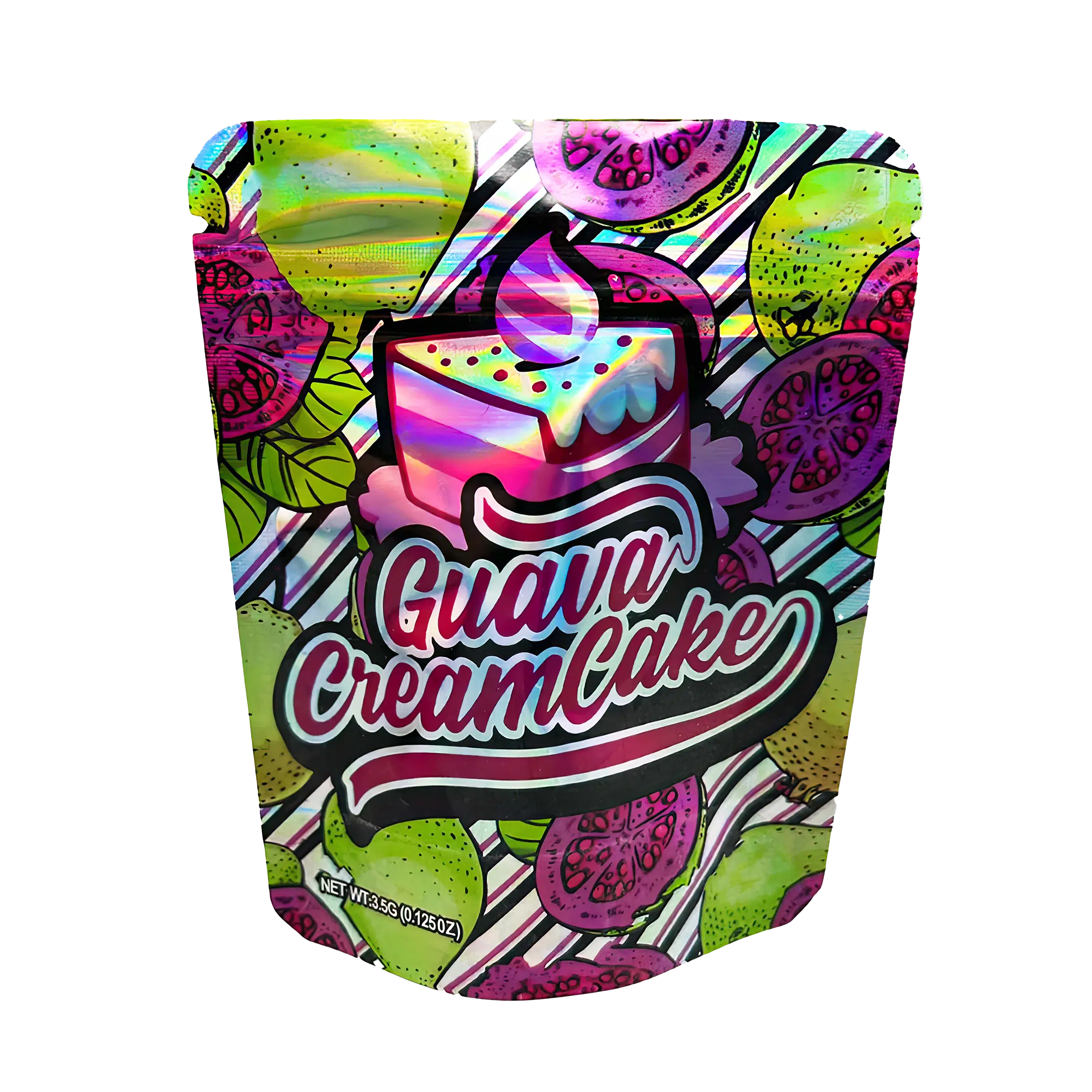 3.5 Gram Mylar Bag – Premium Smell-Proof Packaging - Guava Creamcake (50 Count) MB-35G-011