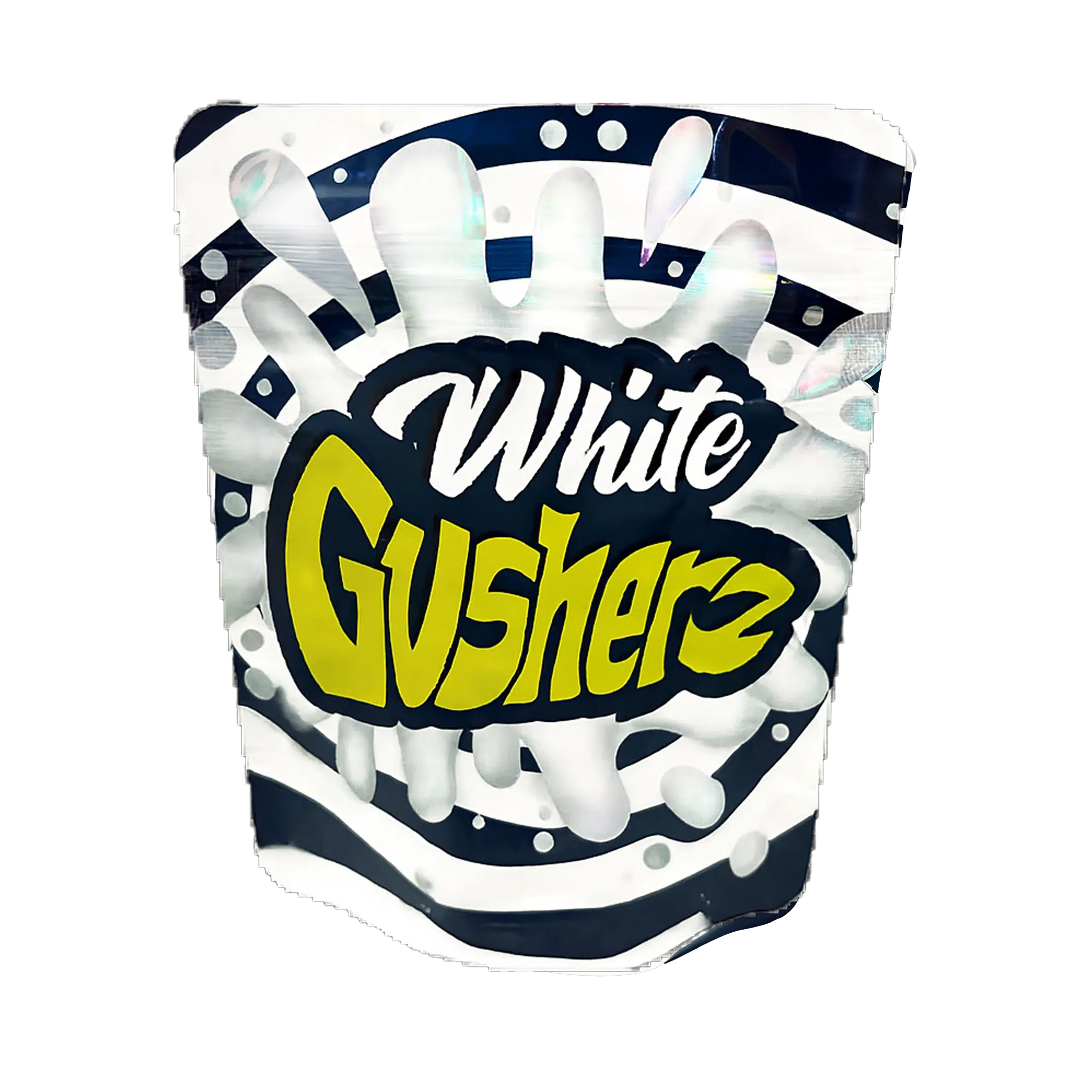 3.5 Gram Mylar Bag – Premium Smell-Proof Packaging - White Gusherz (50 Count) MB-35G-040