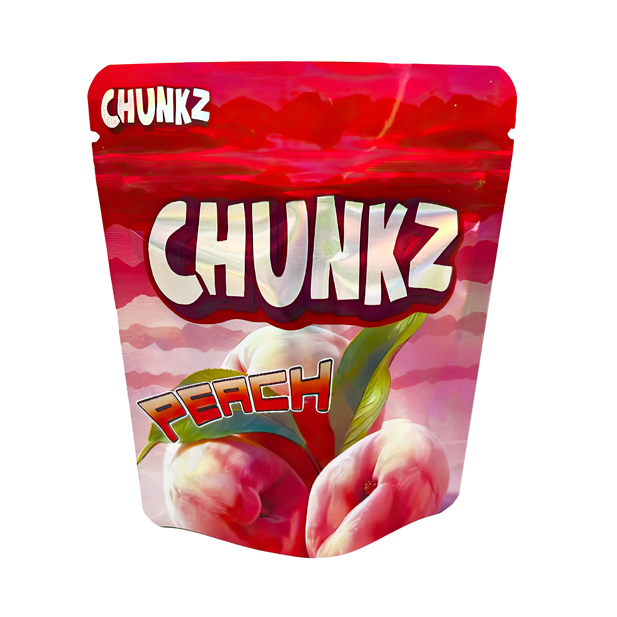 3.5 Gram Mylar Bag – Premium Smell-Proof Packaging - Chunkz Peach (50 Count) MB-35G-048