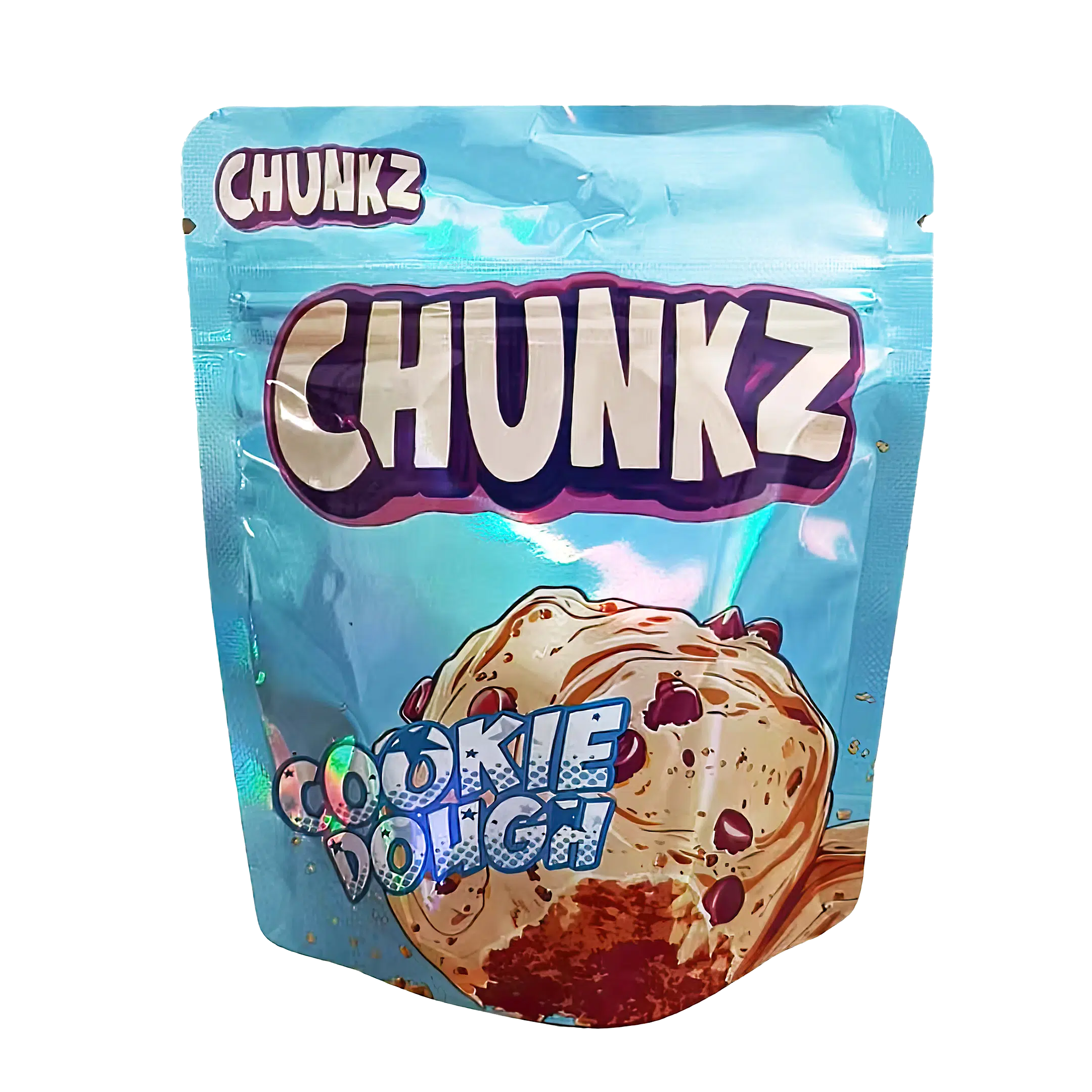 3.5 Gram Mylar Bag – Premium Smell-Proof Packaging - Chunkz Cookie Dough (50 Count) MB-35G-052