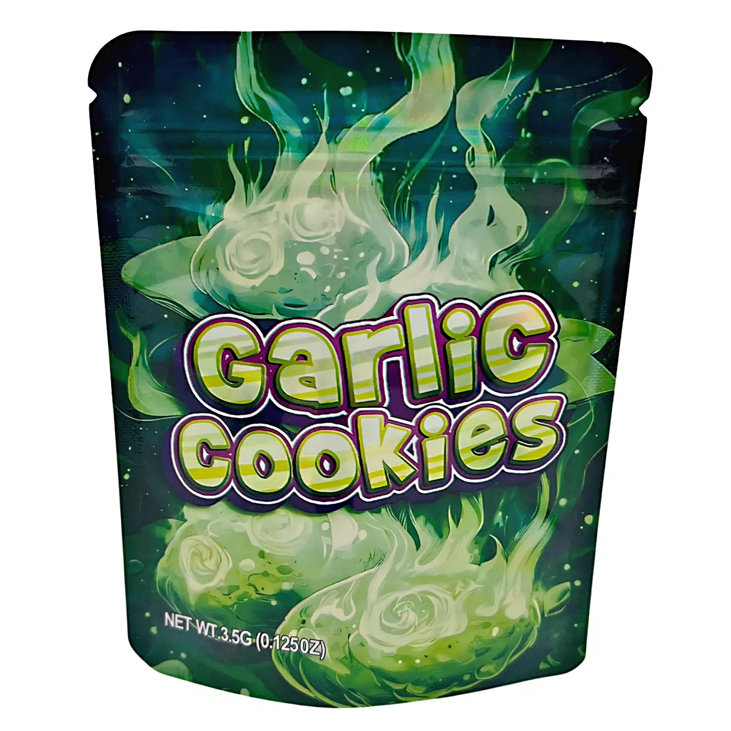 3.5 Gram Mylar Bag – Premium Smell-Proof Packaging - Garlic Cookies (50 Count) MB-35G-068