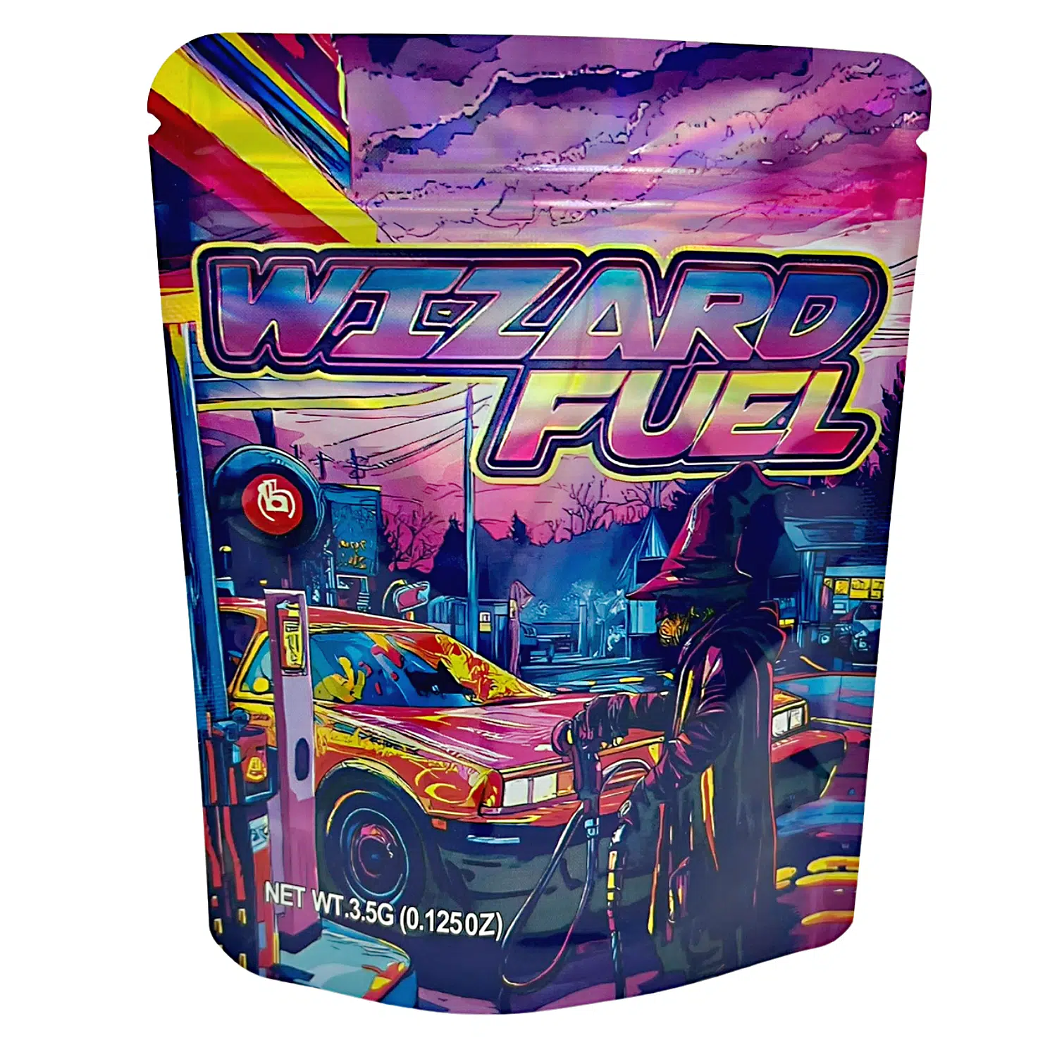 3.5 Gram Mylar Bag – Premium Smell-Proof Packaging - Wizard Fuel (50 Count) MB-35G-074