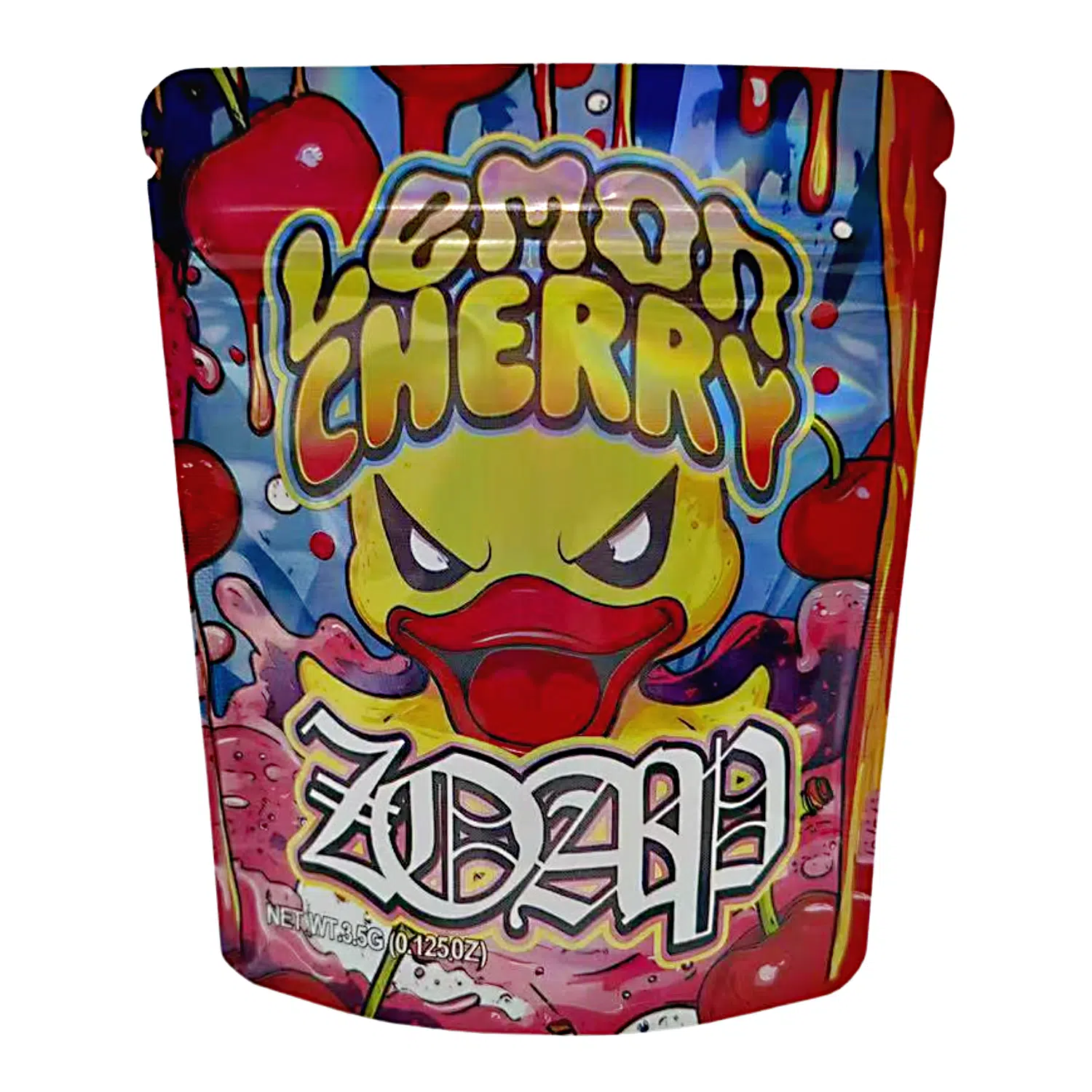 3.5 Gram Mylar Bag – Premium Smell-Proof Packaging - Lemon Cherry Zoap (50 Count) MB-35G-095