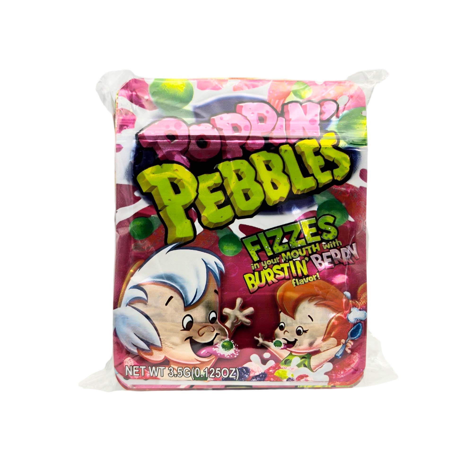 3.5 Gram Mylar Bag – Premium Smell-Proof Packaging - Poppin' Pebbles - Fizzes (50 Count) MB-35G-105 - Image 3