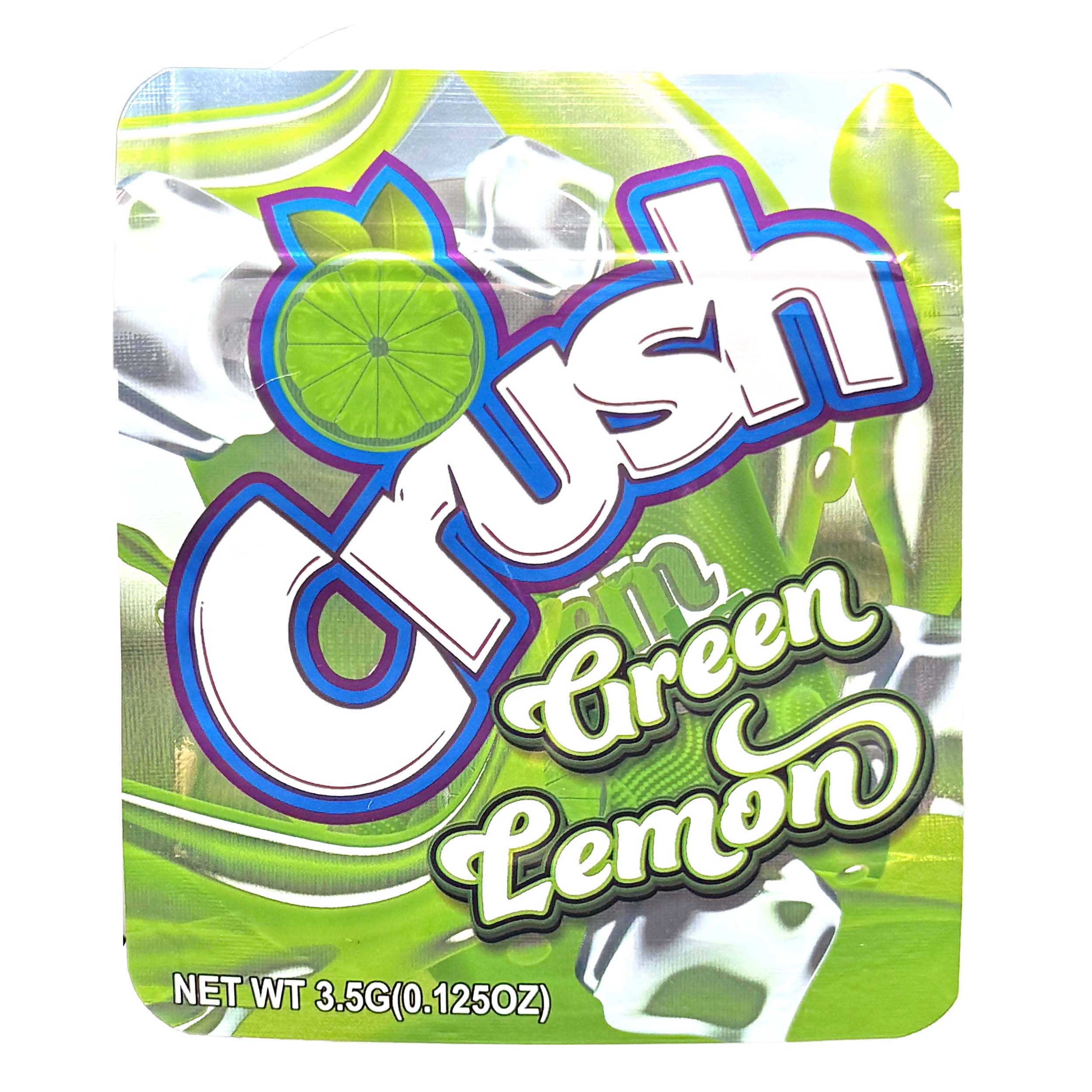 3.5 Gram Mylar Bag – Premium Smell-Proof Packaging - Crush - Green Lemon (50 Count) MB-35G-110 - Image 4