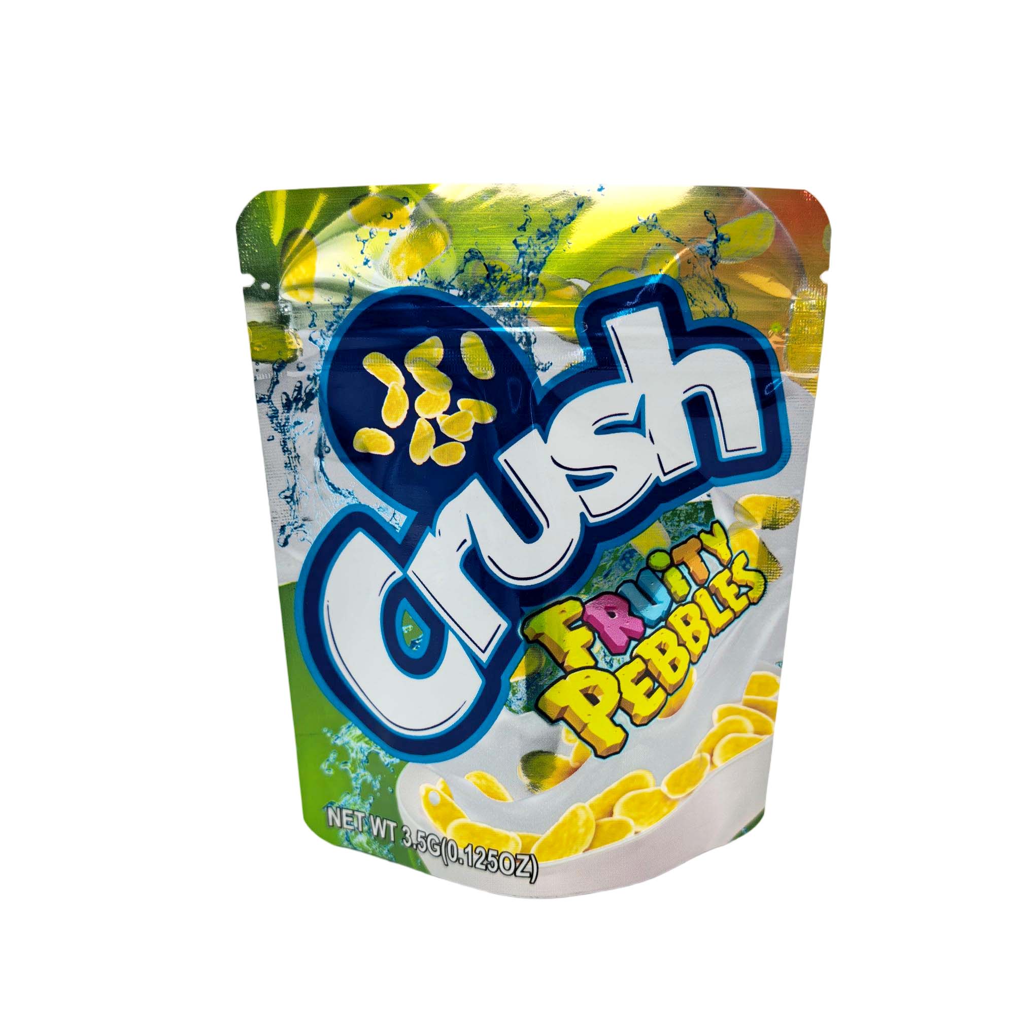 3.5 Gram Mylar Bag – Premium Smell-Proof Packaging - Crush - Fruity Pebbles (50 Count) MB-35G-111