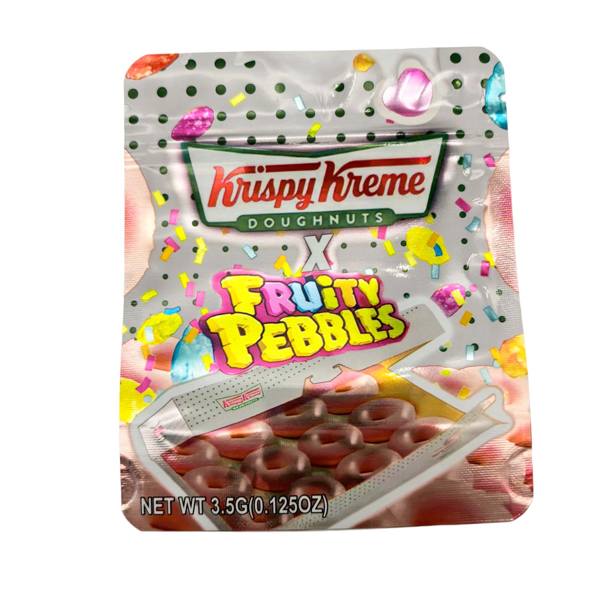 3.5 Gram Mylar Bag – Premium Smell-Proof Packaging - Krispy Kreme - Fruity Pebbles (50 Count) MB-35G-113 - Image 2