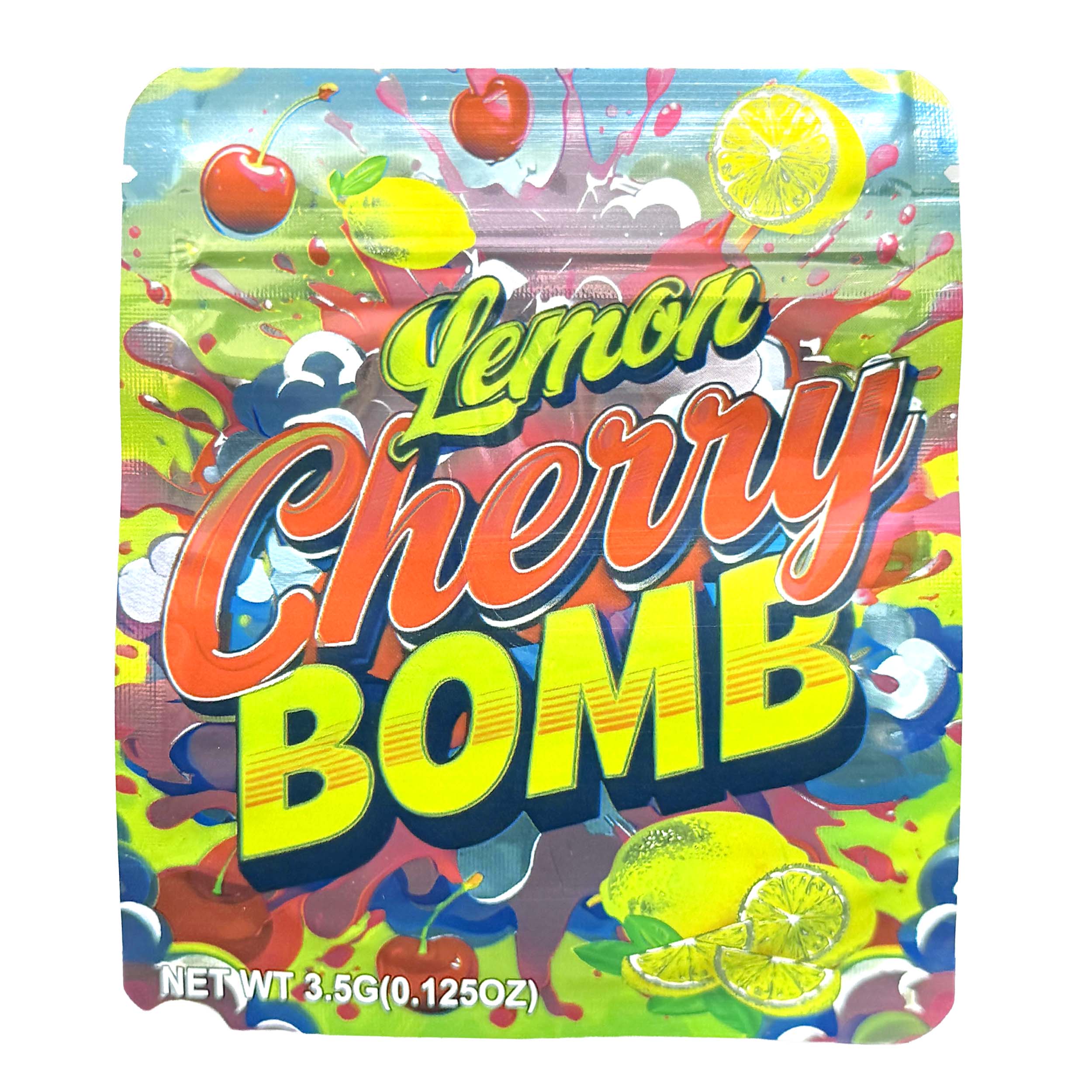 3.5 Gram Mylar Bag – Premium Smell-Proof Packaging - Lemon Cherry Bomb (50 Count) MB-35G-118 - Image 4