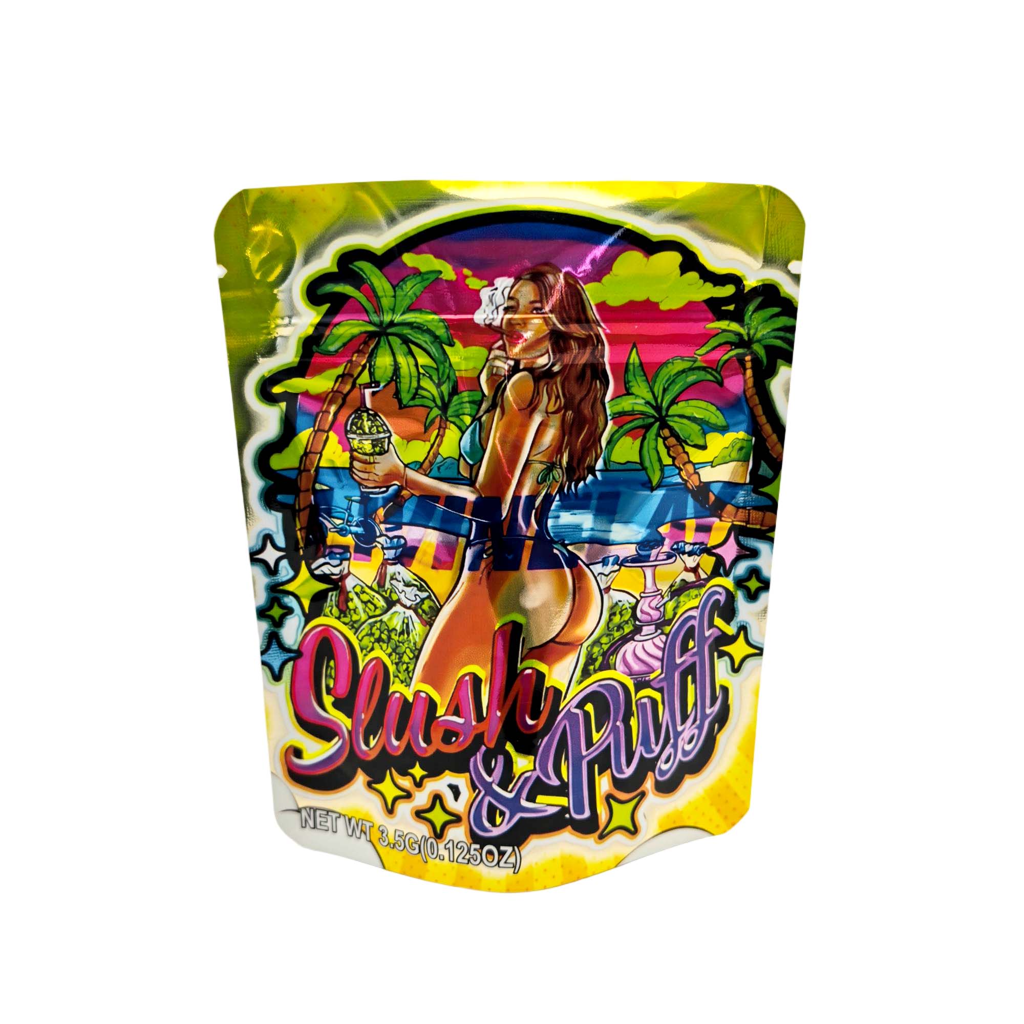 3.5 Gram Mylar Bag – Premium Smell-Proof Packaging - Slushy Puff (50 Count) MB-35G-129