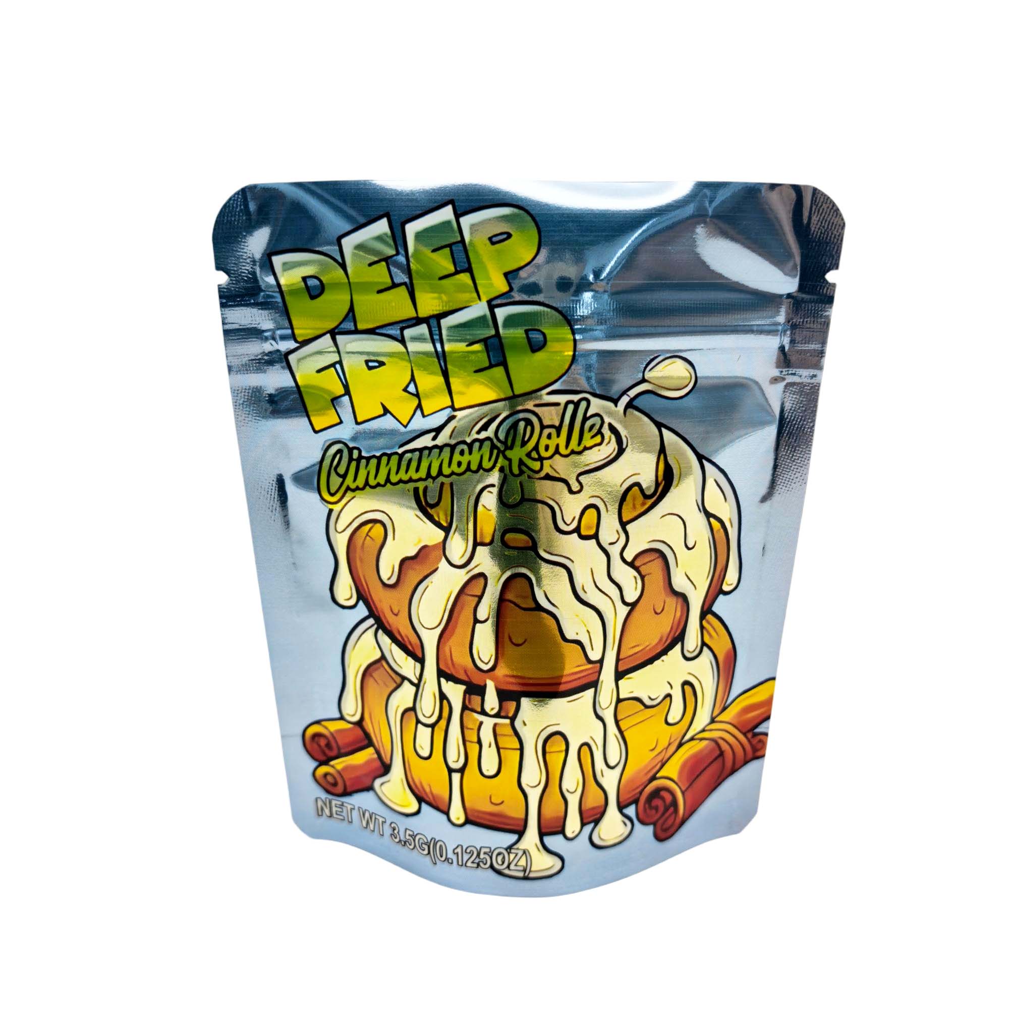 3.5 Gram Mylar Bag – Premium Smell-Proof Packaging - Deep Fried Cinnamon Roll - Sweeties (50 Count) MB-35G-131