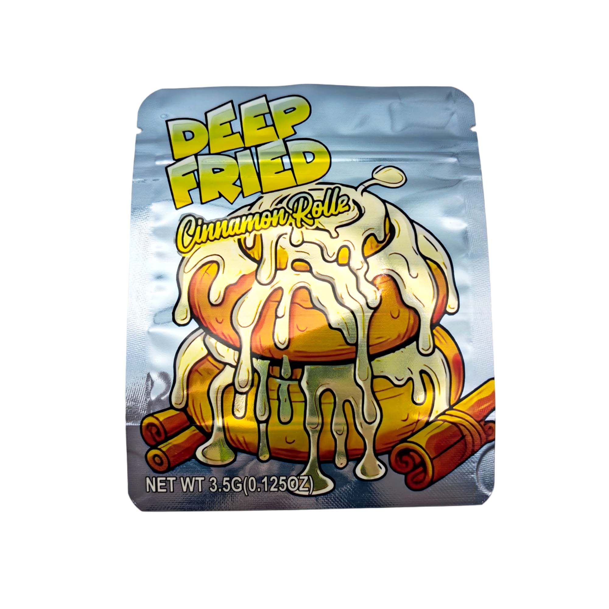 3.5 Gram Mylar Bag – Premium Smell-Proof Packaging - Deep Fried Cinnamon Roll - Sweeties (50 Count) MB-35G-131 - Image 2