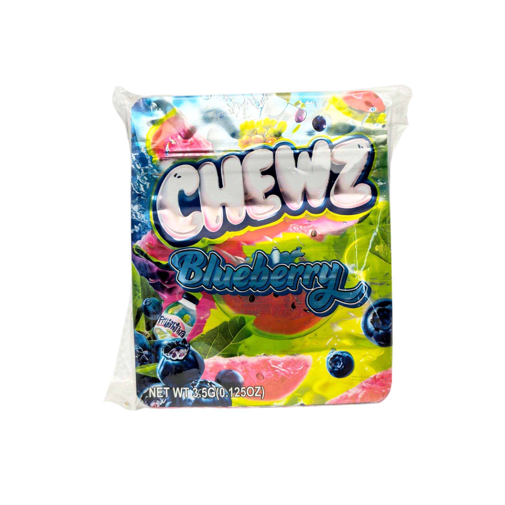 3.5 Gram Mylar Bag – Premium Smell-Proof Packaging - Chewz Blueberry (50 Count) MB-35G-132 - Image 3