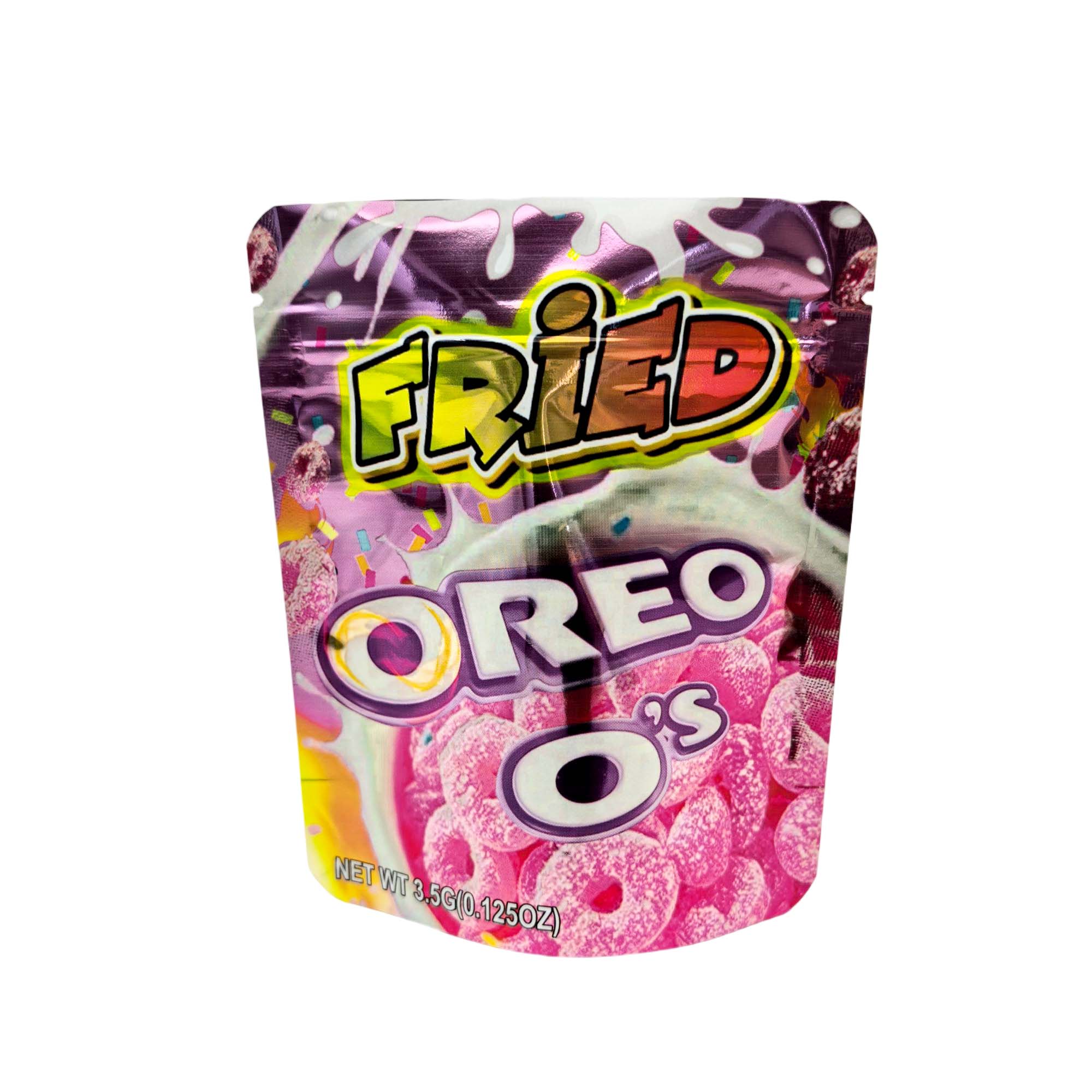 3.5 Gram Mylar Bag – Premium Smell-Proof Packaging - Fried Oreo O's (50 Count) MB-35G-133