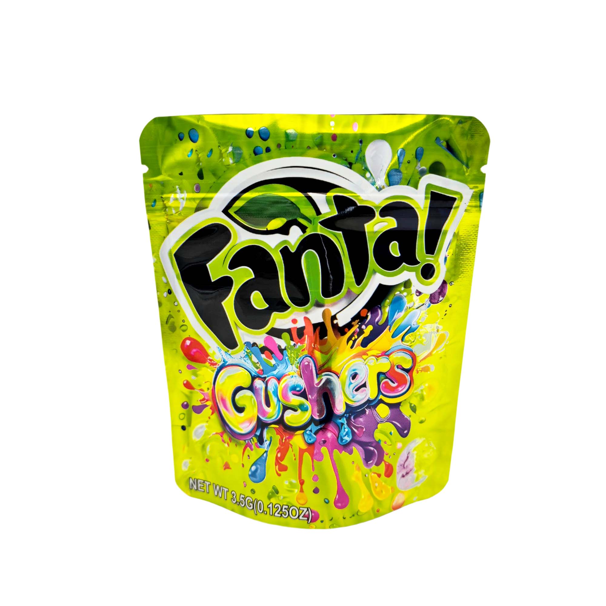 3.5 Gram Mylar Bag – Premium Smell-Proof Packaging - Fanta - Gushers (50 Count) MB-35G-141