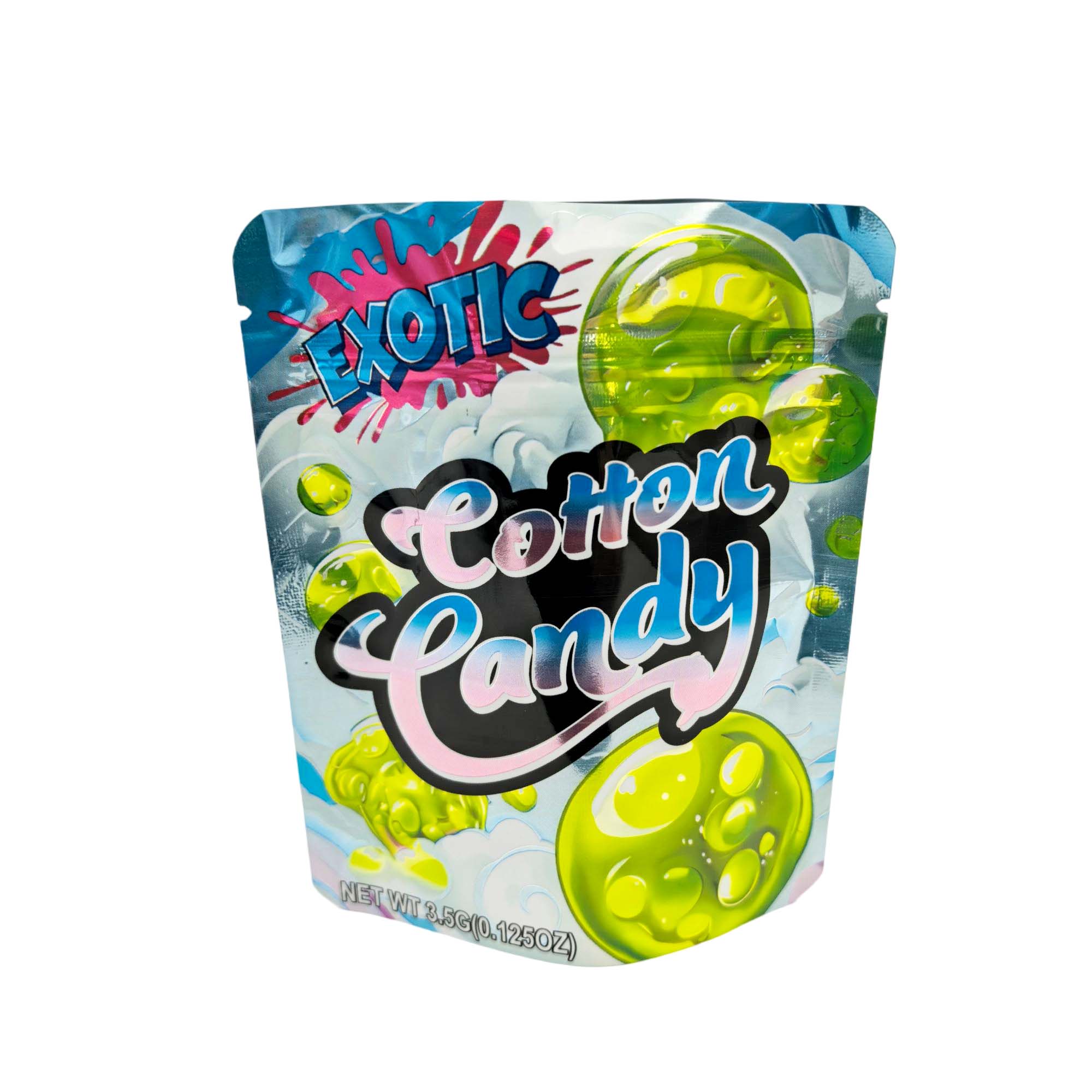 3.5 Gram Mylar Bag – Premium Smell-Proof Packaging - Exotic - Cotton Candy (50 Count) MB-35G-144